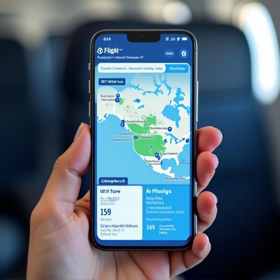 A smartphone screen showing the Oriel Flight Co. app with a real-time flight tracking map.